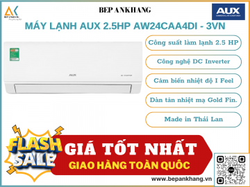 Máy lạnh  AUX 2.5HP AW24CAA4DI - 3VN - Made in Thái Lan